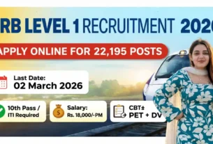 RRB Level 1 Recruitment 2026 for 10th & ITI Pass