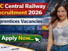 RRC CR Apprentice Bharti 2026 for 10th & ITI Pass