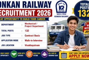Konkan Railway Recruitment 2026 for 132 Posts